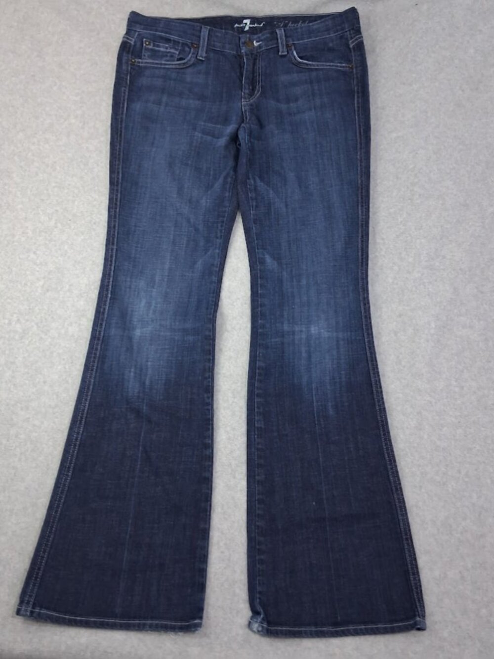 7 For All Mankind A Pocket Flair Blue Woman's Jeans Size 30 x 32